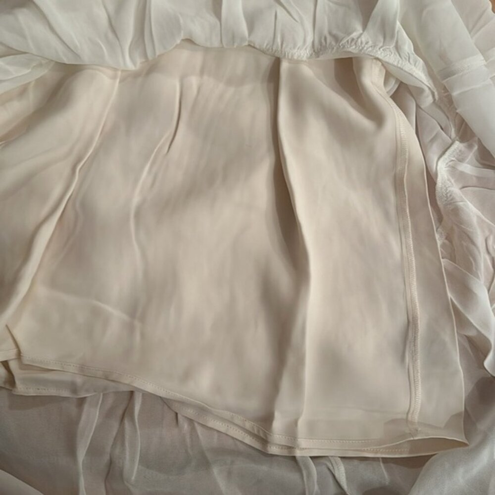 NWT Reformation Nikita Midi Dress in White Ivory Tie Straps Bridal | size 6 - Picture 11 of 12